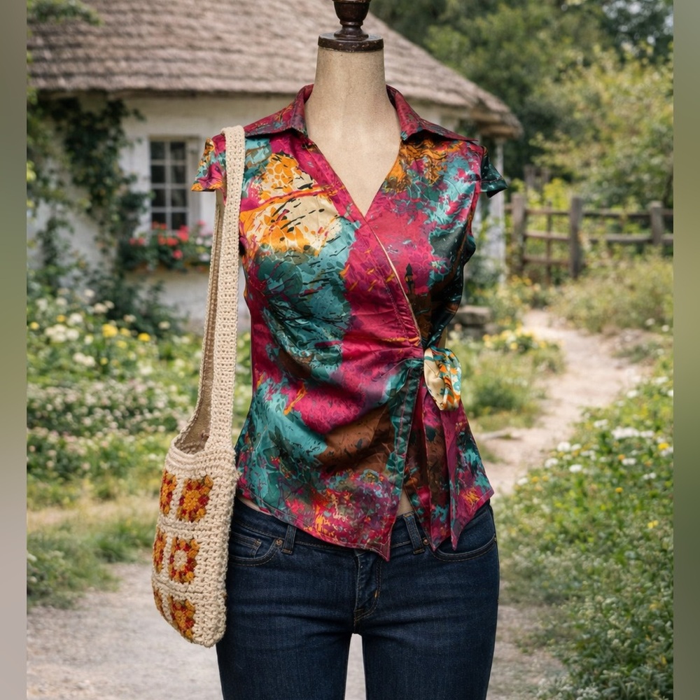 Maggie High Class Abstract Blouse